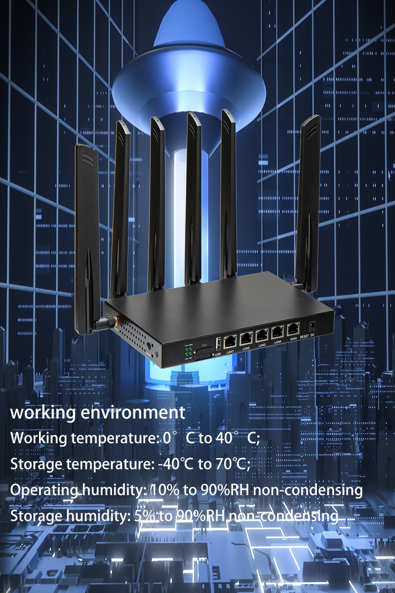 FCC CE 5G Wifi 6 Router MT7621 Router Dual Core Network Chip