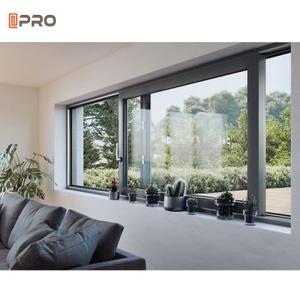 Modern Design Customized Sliding Windows Door System Double Glass Hurricane Impact Aluminium Sliding Window
