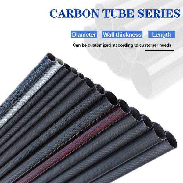 Twill Plain Matte Gloss High Modulus 3K Carbon Fiber Tube High Strength