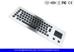 Illuminated industrial pc keyboard with integrated Touchpad , ruggedized