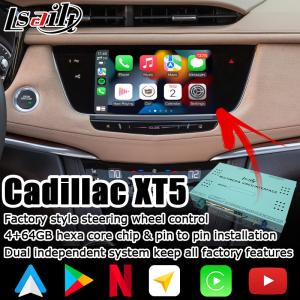 GPS wireless carplay Android auto navigation box video interface for Cadillac XT5 video