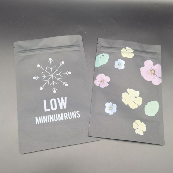 Compostable Food Packaging Bags Digital Printed Custom Kraft Pouches