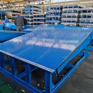 25000LBS Push Button Hydraulic Loading Dock Leveler Anti Skid Security Checkered Plate