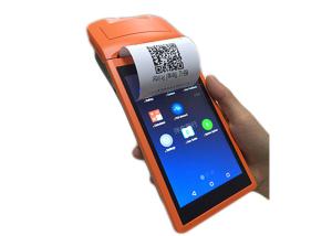 China Portable Payment Android Handheld POS Terminal with Printer / 5.5 Inch Touch Screen on sale