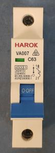 China VA007 Miniature Circuit Breaker MCBs UL489 15A 50/60Hz Circuit Breaker With 30℃ Temperature on sale