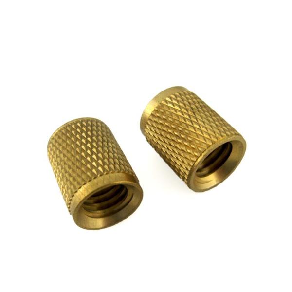 Quality Brass Knurled Threaded Insert Nut Wear Resistant With Customized Finish for sale