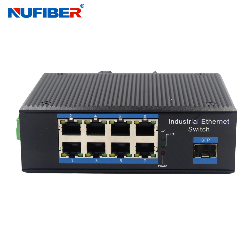 Aluminum Alloy 8 Port Poe Ethernet Switch For Security System