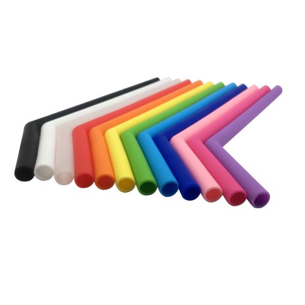 Quality Foldable Degradable Reusable Straws Bpa Free Smoothie Straws With Cleaning Brush for sale