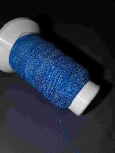 China Sewing Blue Light Reflective Thread Knitting Yarn Used In T-Shirt Logo Clothing on sale