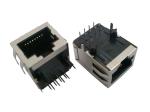 W / O LED Magnetic Rj45 Jack Single 1x1 Latch Down For Maximum EMI Suppression