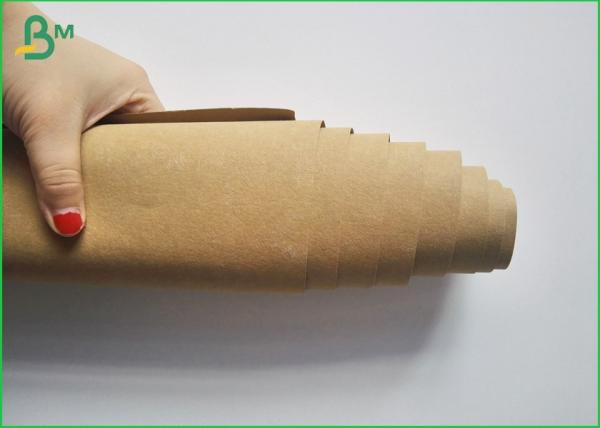 Quality Washable Kraft Wrapping Paper Rolls With White / Red Color Matte Surface for sale