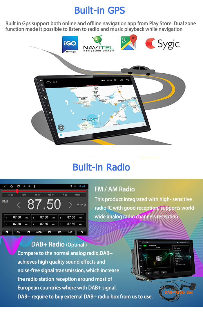 9 inch GPS WIFI Car Multimedia Player for Toyota Corolla 2007-2013 with Android 9.0