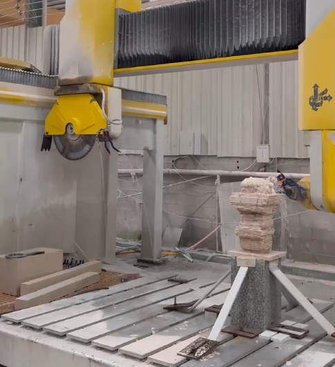 6 Axis Stone Carving Machine CNC Stone Machining Center For Kitchentop Countertops