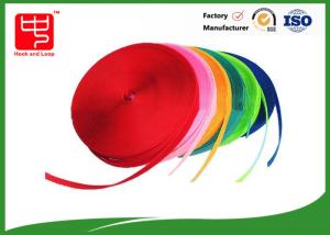 China Polyester Mix Nylon Colored Hook And Loop Rolls / Sew On Hook And Loop Fastener Fabric on sale