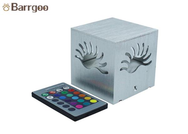 Quality Spiral Square 1W 3W Indoor LED Wall Light Hollow Aluminum RGB Colorful for sale