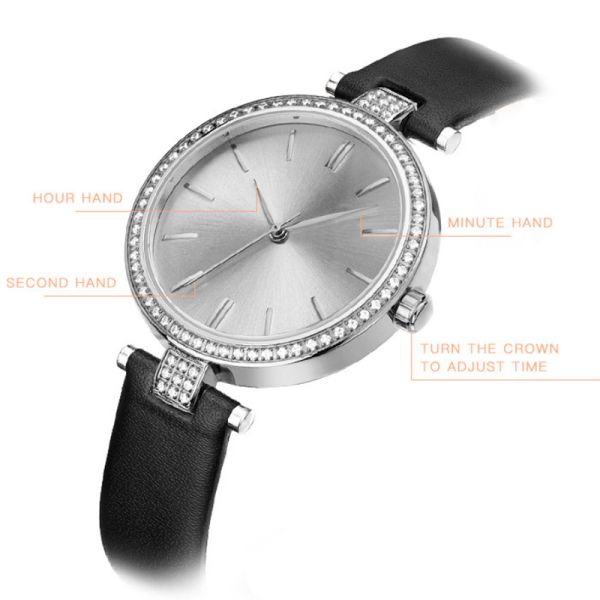 Multiapplication Genuine Diamond Quartz Watch 200mm Peripheral