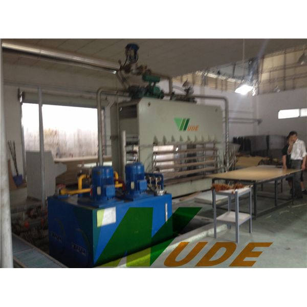 High Glossy Board Laminated Production Line , Plywood Lamination Machine