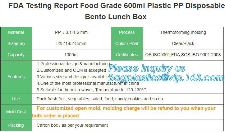 Blister large clear plastic fruit container with lid for fruit packaging,blister fruit box /container/ fruit Tray/ Clear