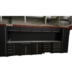 Full Garage Tool Box Drawer Workbench with Customized Stainless Steel Handles Cabinet