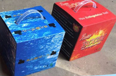 Shopping Mall Ball Type Fire Extinguisher , Logo Printed Fire Extinguishing Ball