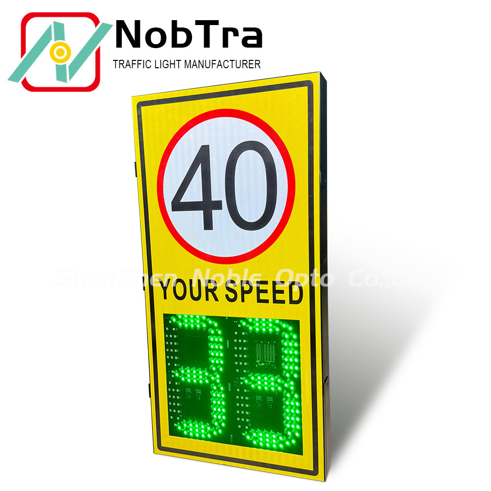 200 Meters Radar Detection Distance Digital Speed Limit Signs with 1 Year and More Than 300 Meters Visibility Range