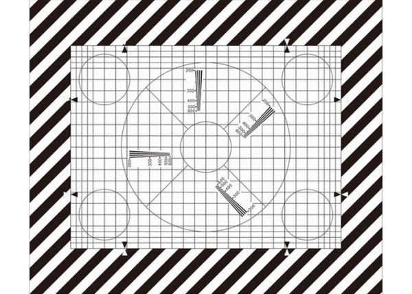 SineImage NJ-10-100A Reflective/Transparent Grid Test Chart for operational