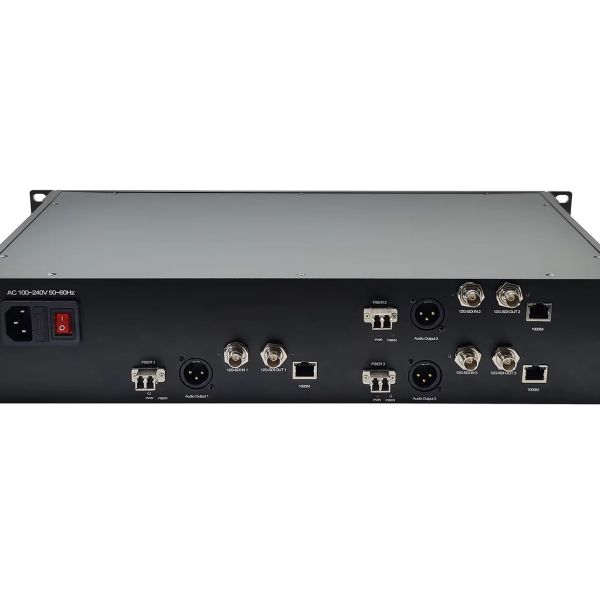 Multi-Functional 5CH 12G SDI to Ethernet Fiber Optic Converter With XLR Audio