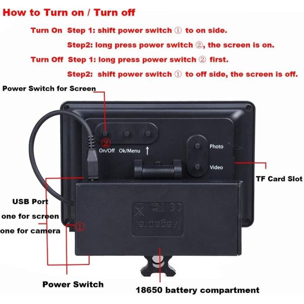 Photo Recording 200-400m Night Vision Sight With Infrared Laser Flashlight
