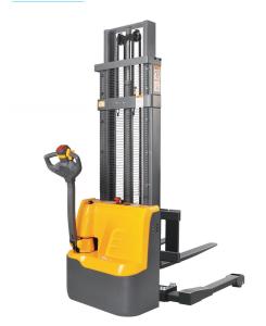 China Electric Stacker 2t 3m Automatic Lifting Self Loading Pallet Stacker on sale