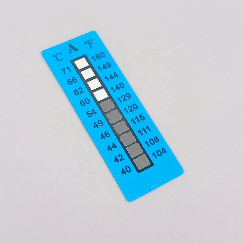 Non Reversible 49-71 ℃ 120-160℉ 5 Temperature Level High Temperature Sensitive Labels