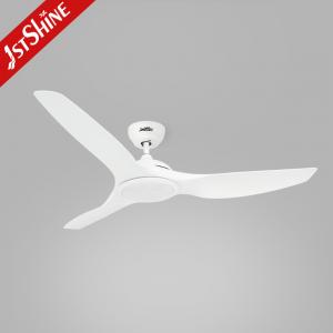 China ROHS 52 Inch White Low Noise Large Airflow Ceiling Fan Led Five Speeds Remote Control on sale