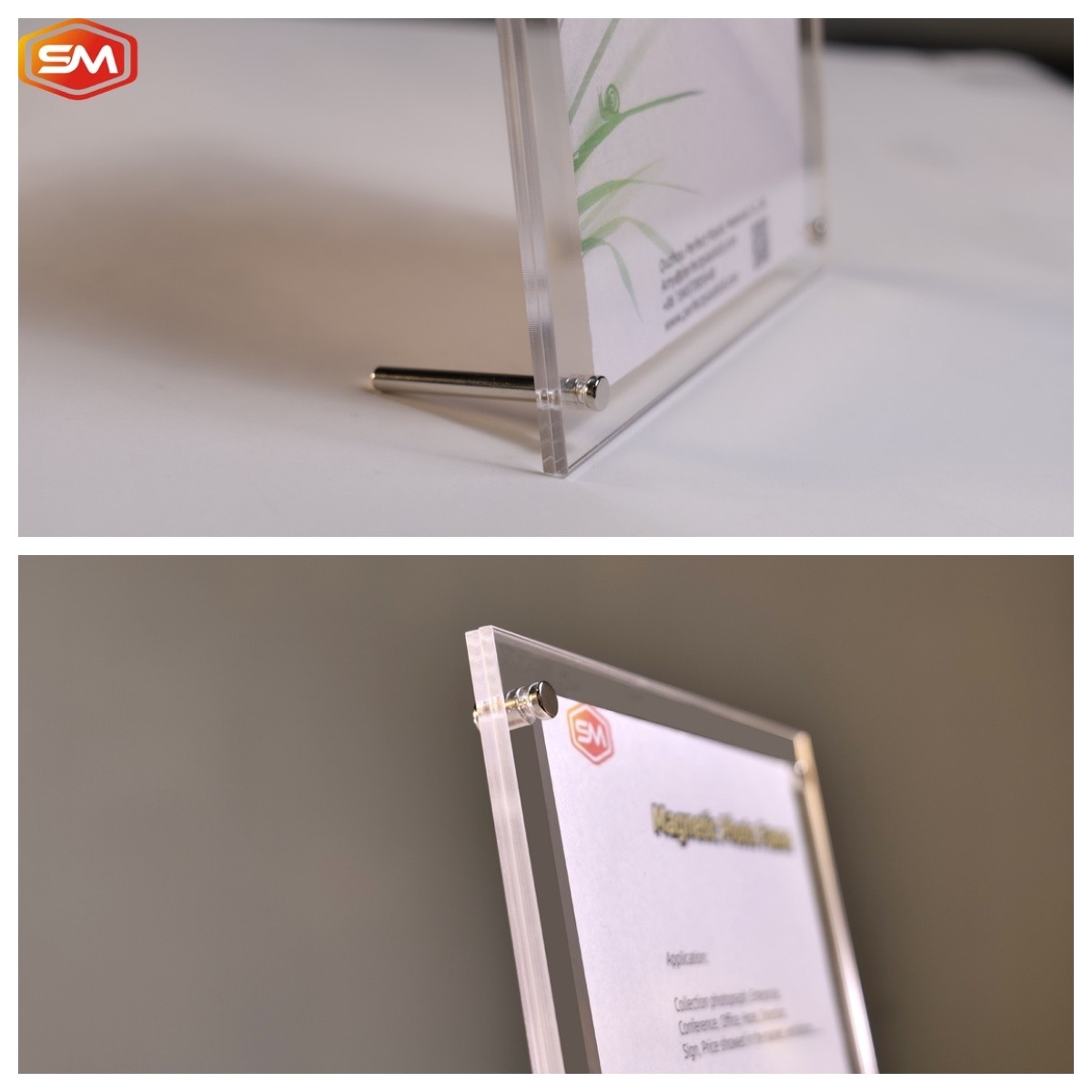 Acrylic Photo Frame With Stand Countertop Lucite A5 Picture Display