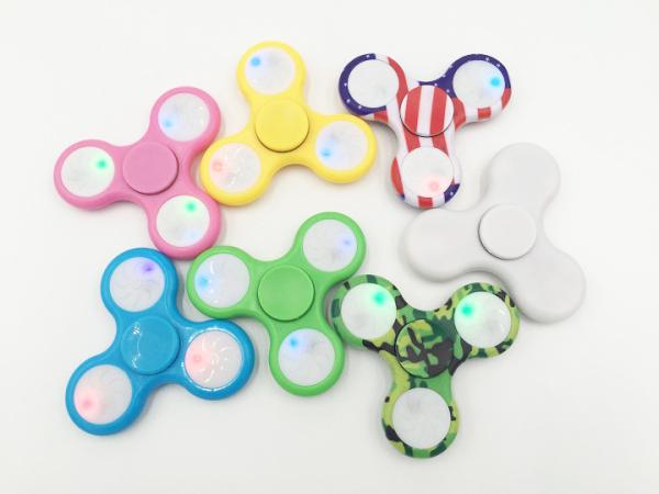 Quality LED Light Colorful hand spinner/ Fidget spinner/ hand Fidget Finger toy QL1101 for sale