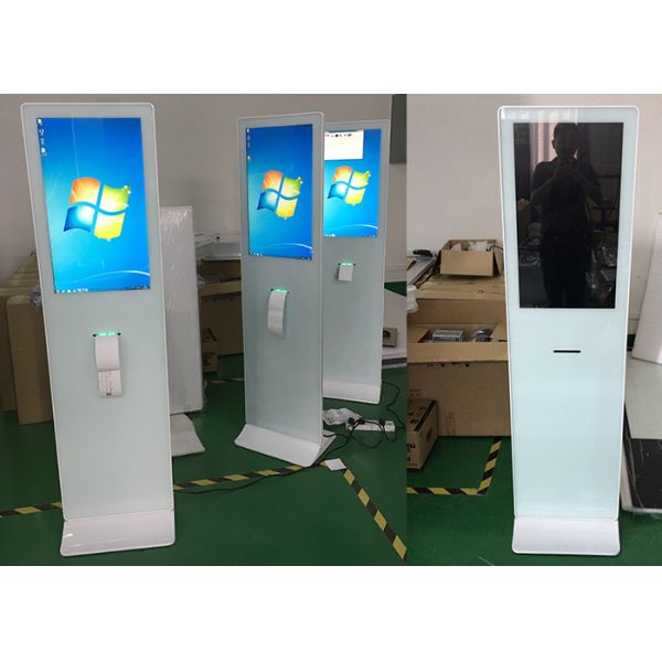 27inch all in one touch screen capacitive touch with printer build in PC windows OS I3 I5 I7 cpu for payment kiosk