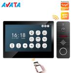IP/WiFi 4 Wire HD Touch Screen Video Intercom Smart Home Tuya Wire/Wireless