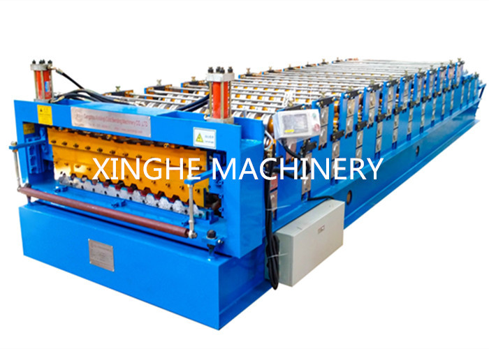 CE Double Layer Roll Forming Machine , Trapezoidal Sheet Roll Forming Machine