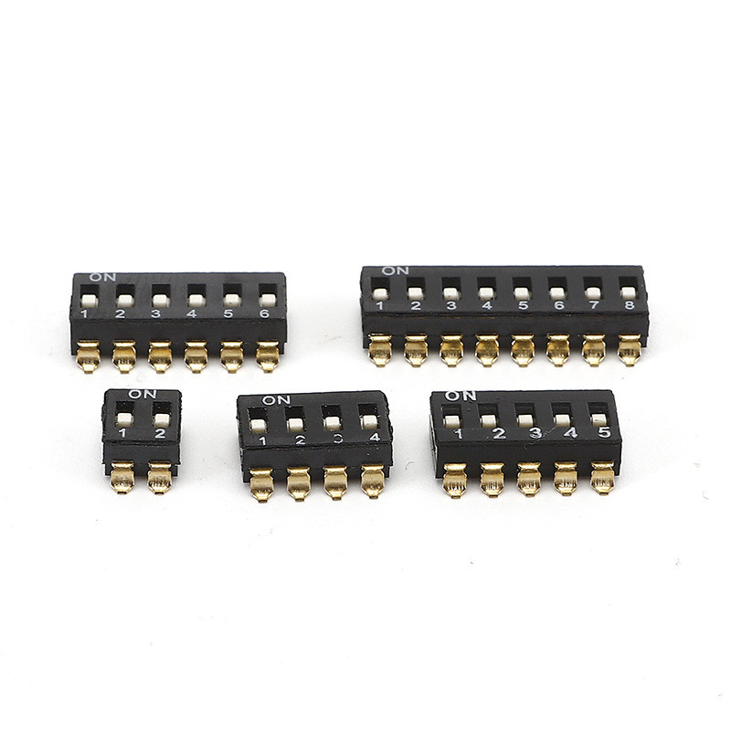 Slide Push Button Tactile Mini Ture Electronic Piano Dip Switch Red Smt