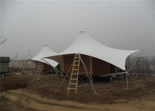 Quality Custom Tensioned Fabric Membrane Large Glamping Tent Aesthetic Appearance for sale