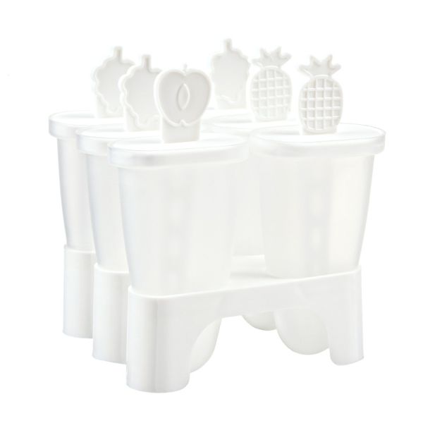 Reusable Set 6 Irregular PP Ice Popsicle Mould 11.5*11*12.5cm