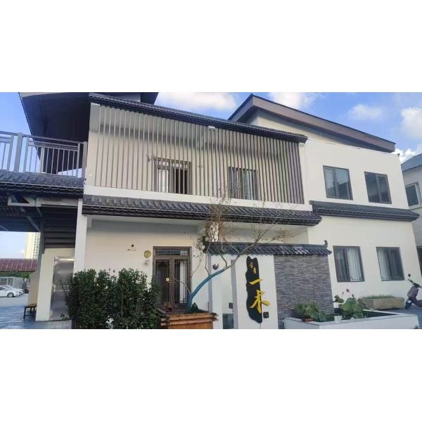 3D Antique Eaves Roof With Shelf Wall Decoration Asian Chinese Plastic Tiles