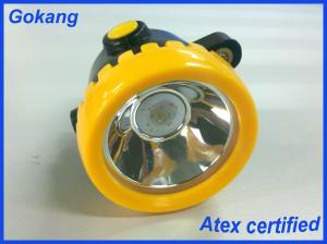ABS material miners cap lamp, ATEX certification cordless led mining headlamp and miners headlamp