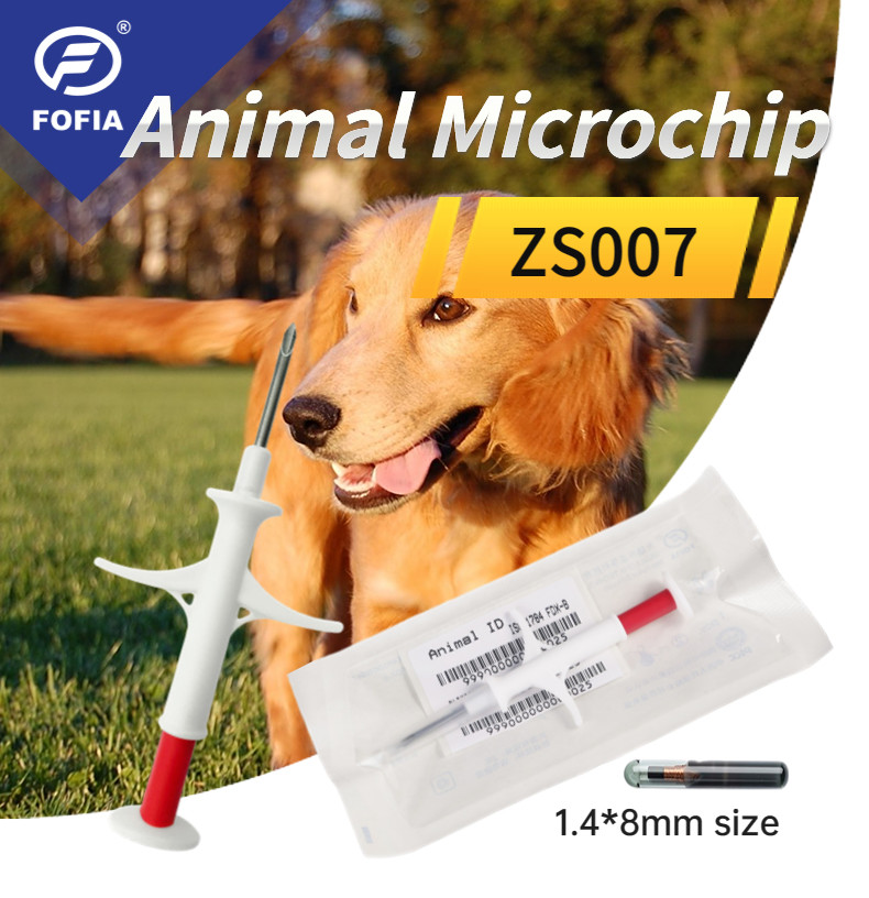 Injectable Transponders 134.2khz Pet ID Microchip Transponder With Implant Syringe ISO Transponder Microchip