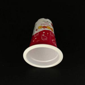 China Food Grade 11oz Plastic Yogurt Cup 320ml With Aluminum Foil Lid on sale