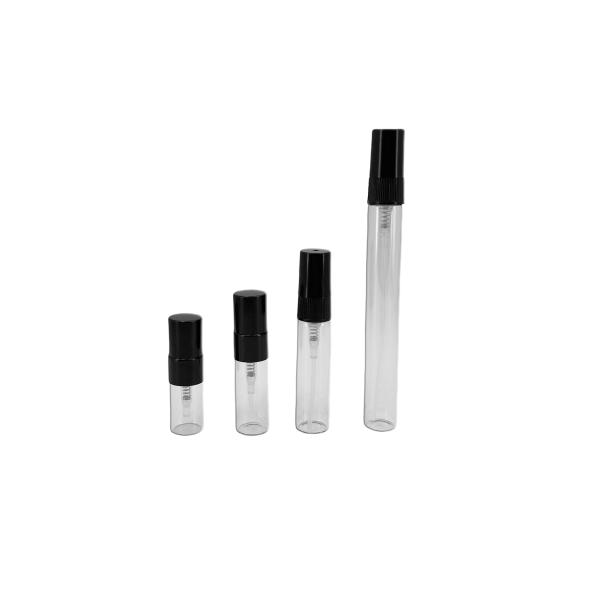 Quality Black Portable Small Glass Refillable Perfume Spray Bottle 2ml 3ml 5ml 10ml for sale