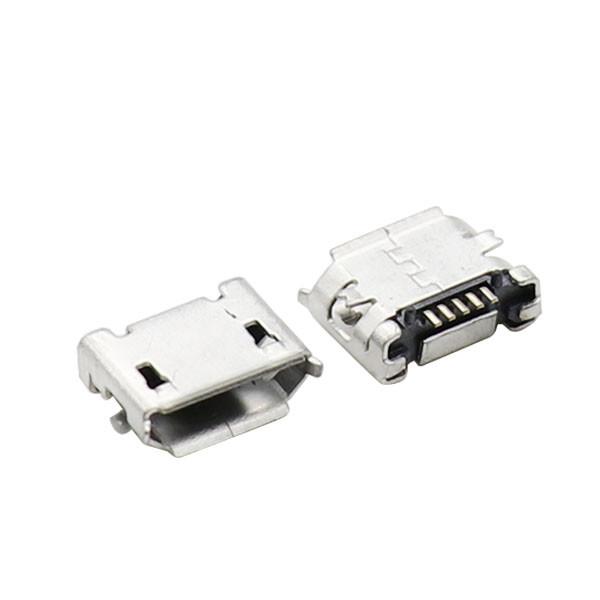 Quality Type B SMD SMT Soldering PCB Mount Micro USB Connectors 5 Pin for sale