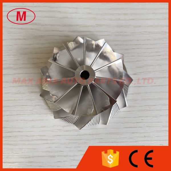 GTX3071 reverse XX8849-2 54.06/71.40mm 11+0blades performance bore:6.01 aluminum 2618/billet compressor wheel