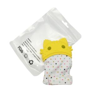 Pastel Beads Baby's Hand Self-Soothing Pain Relief Hygienic Chewable Newborn Nursing Mitt Teething Mitten Teether
