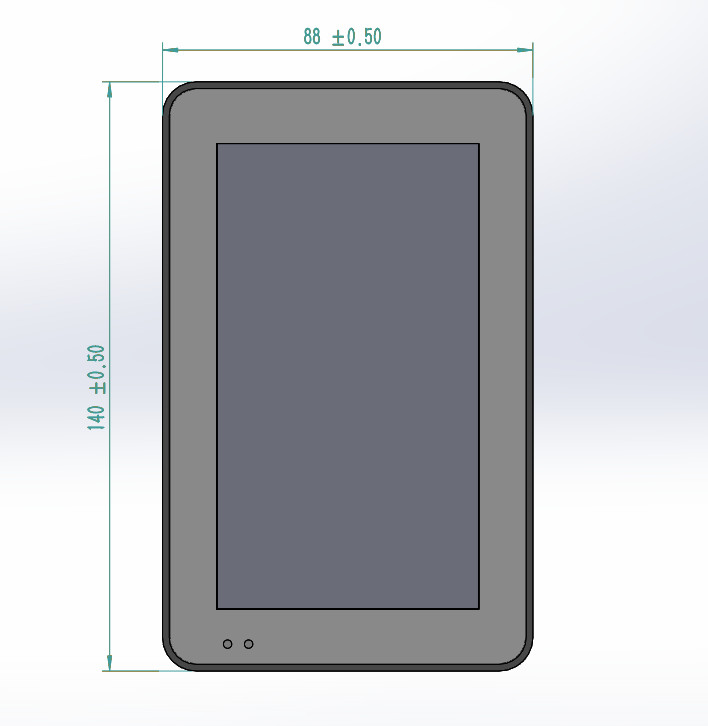 Multi Option Industrial NFC Reader Terminal 5 Inch Android Based Wall Mount POE Touch Panel