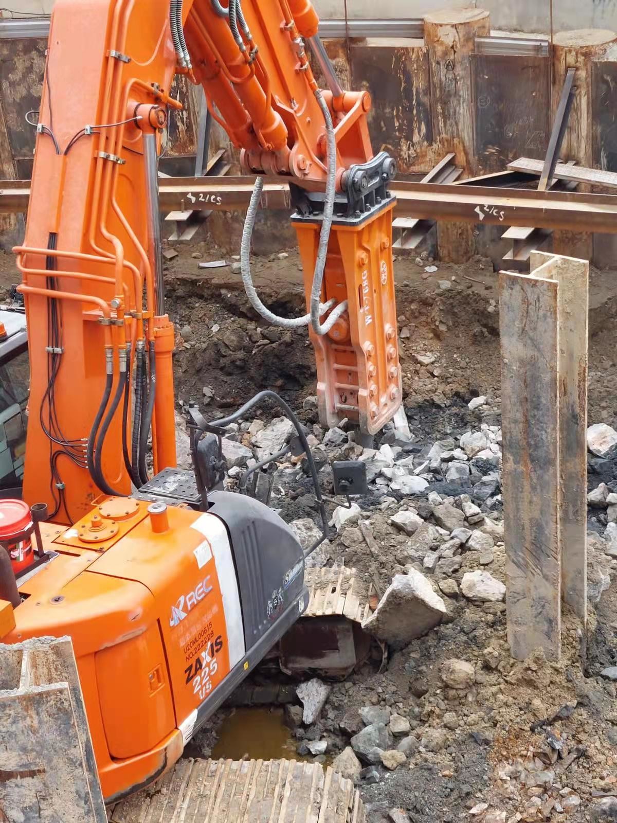 DOOSAN DX215 Excavator Subway Arm , Antiwear Excavator Arm For Tunneling