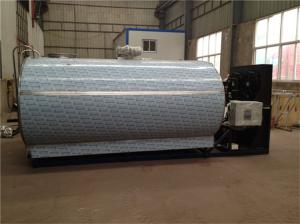5000L Horizontal Milk Storage Tank 10KW With Cooling System